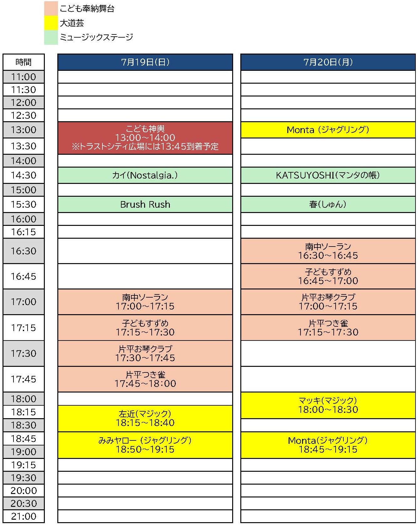 やなぎまち夏まつり_ステージ